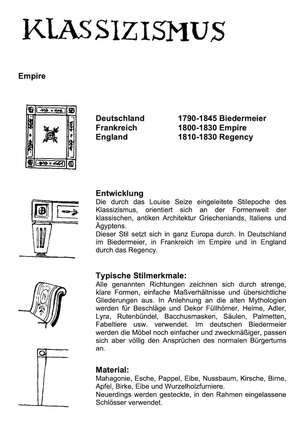 KLASSIZISMUS EMPIRE