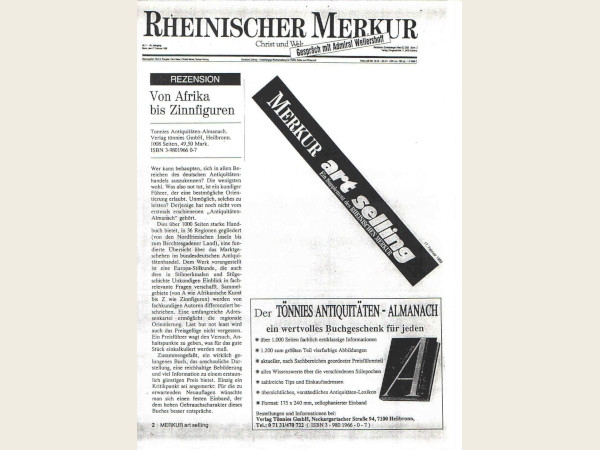 Tönnies Almanach, Rheinischer Merkur